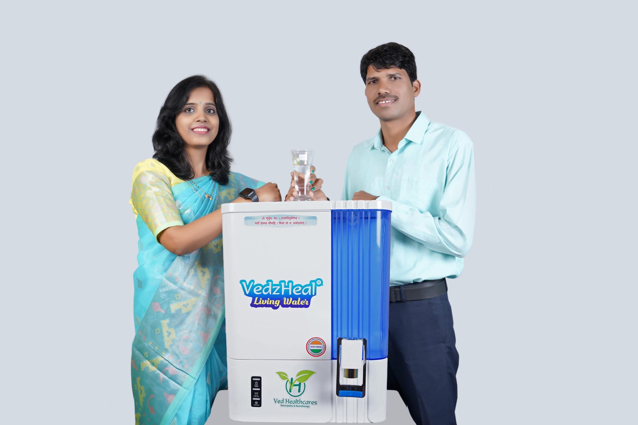 VedzHeal Alkaline Living Water Purifier VH06A || Naturally Alkaline Mineral Rich Structured Living Water Purifier With Holistic Approach (10_ltrs) (Link) - Image 2